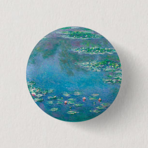 Claude Monet. Water Lilies. French impressionism 3 Cm Round Badge