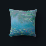 Claude Monet. Water Lilies. French impressionism Cushion<br><div class="desc">Claude Monet "Water Lilies" throw pillow.</div>