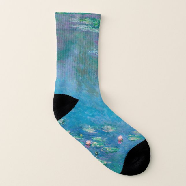 Claude Monet. Water Lilies. French impressionism Socks (Left Inside)