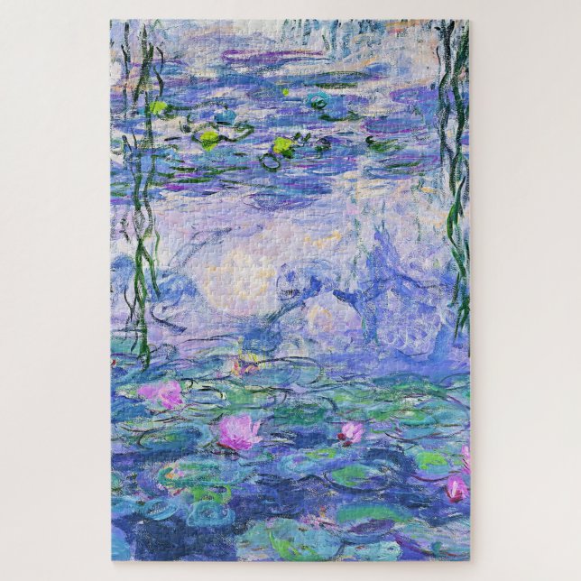Claude Monet Water Lilies French Impressionist Art Jigsaw Puzzle (Vertical)