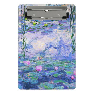 Claude Monet Water Lilies French Impressionist Art Mini Clipboard