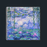 Claude Monet Water Lilies French Impressionist Art Notebook<br><div class="desc">Claude Monet Water Lilies French Impressionist Art
Water Lilies (or Nympheas ) is a series of approximately 250 oil paintings by French Impressionist Claude Monet. The paintings depict Monet's flower garden at Giverny.</div>