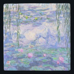 Claude Monet Water Lilies French Impressionist Art Stone Coaster<br><div class="desc">Claude Monet Water Lilies French Impressionist Art
Water Lilies (or Nympheas ) is a series of approximately 250 oil paintings by French Impressionist Claude Monet. The paintings depict Monet's flower garden at Giverny.</div>
