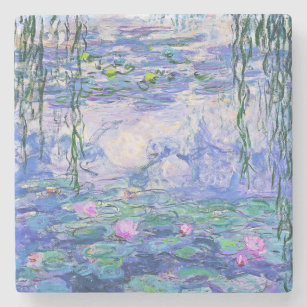 Claude Monet Water Lilies French Impressionist Art Stone Coaster