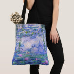 Claude Monet Water Lilies French Impressionist Art Tote Bag<br><div class="desc">Claude Monet Water Lilies French Impressionist Art
Water Lilies (or Nympheas ) is a series of approximately 250 oil paintings by French Impressionist Claude Monet. The paintings depict Monet's flower garden at Giverny.</div>