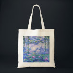 Claude Monet Water Lilies French Impressionist Art Tote Bag<br><div class="desc">Claude Monet Water Lilies French Impressionist Art
Water Lilies (or Nympheas ) is a series of approximately 250 oil paintings by French Impressionist Claude Monet. The paintings depict Monet's flower garden at Giverny.</div>