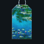 Claude Monet-Water-Lilies Gift Tags<br><div class="desc">Fine art masterpiece by Claude Monet (1840 - 1926) featuring his Impressionism landscape masterpiece Water-Lilies based on varieties of blue, green and yellow.It makes a beautiful gift tag for fans of Claude Monet.</div>