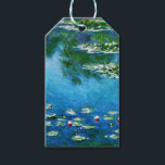 Claude Monet-Water-Lilies Gift Tags<br><div class="desc">Fine art masterpiece by Claude Monet (1840 - 1926) featuring his Impressionism landscape masterpiece Water-Lilies based on varieties of blue, green and yellow.It makes a beautiful gift tag for fans of Claude Monet.</div>
