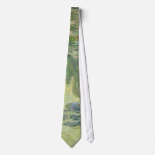 Claude Monet Water Lilies Impressionist Painting Tie