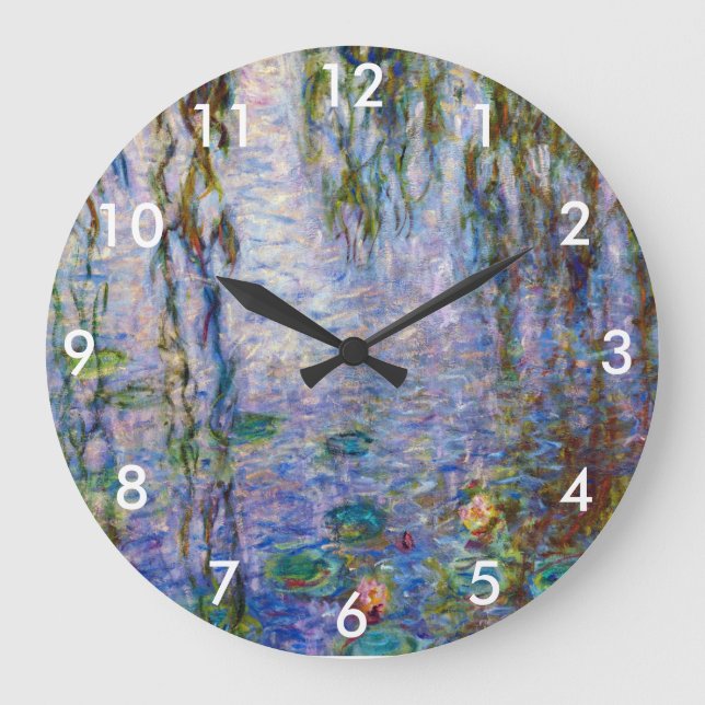 Claude Monet - Water Lilies Large Clock (Front)
