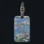 Claude Monet // Water Lilies Luggage Tag<br><div class="desc">Water Lilies is a series of approxiamately 250 oil paintings by French Impressionist Claude Monet (1840-1926). The paintings depict Monet's flower garden at Giverny and were the main focus of Monet's artistic production during the last thirty years of his life. This reproduction is high resolution and true to the original...</div>