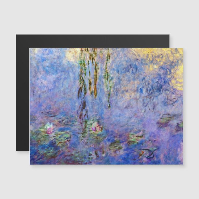 Claude Monet - Water Lilies Magnetic Card (Front/Back)