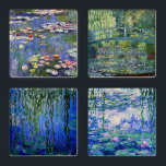 Claude Monet Water Lilies Masterpieces Selection Coaster Set<br><div class="desc">Claude Monet Water Lilies Masterpieces Selection</div>