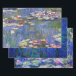 Claude Monet Water Lilies Masterpieces Selection Wrapping Paper Sheet<br><div class="desc">Claude Monet Water Lilies Masterpieces Selection</div>