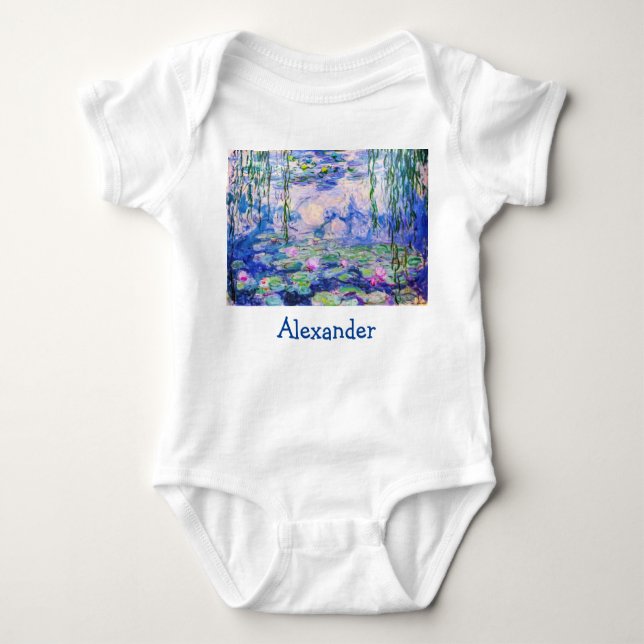Claude Monet - Water Lilies / Nympheas 1919 Baby Bodysuit (Front)