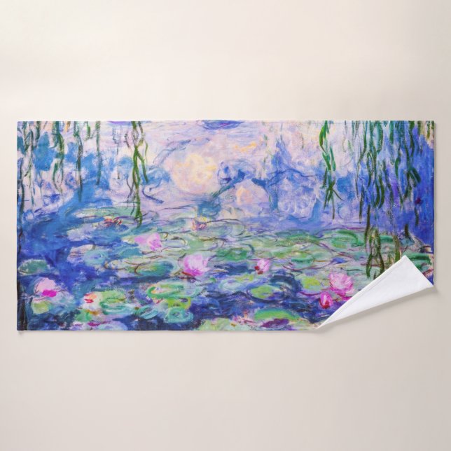Claude Monet - Water Lilies / Nympheas 1919 Bath Towel Set (Bath Towel)