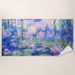 Claude Monet - Water Lilies / Nympheas 1919 Beach Towel<br><div class="desc">Water Lilies / Nympheas (W.1852) - Claude Monet,  Oil on Canvas,  1916-1919</div>