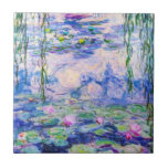 Claude Monet - Water Lilies / Nympheas 1919 Ceramic Tile<br><div class="desc">Water Lilies / Nympheas (W.1852) - Claude Monet,  Oil on Canvas,  1916-1919</div>