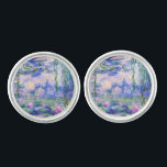 Claude Monet - Water Lilies / Nympheas 1919 Cufflinks<br><div class="desc">Water Lilies / Nympheas (W.1852) - Claude Monet,  Oil on Canvas,  1916-1919</div>