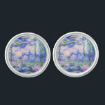 Claude Monet - Water Lilies / Nympheas 1919 Cufflinks<br><div class="desc">Water Lilies / Nympheas (W.1852) - Claude Monet,  Oil on Canvas,  1916-1919</div>