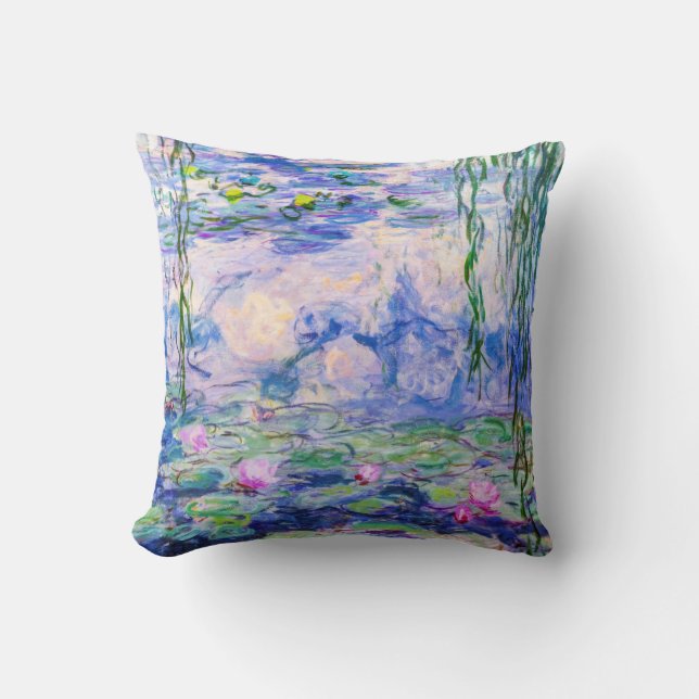 Claude Monet - Water Lilies / Nympheas 1919 Cushion (Front)