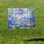 Claude Monet - Water Lilies / Nympheas 1919 Garden Sign<br><div class="desc">Water Lilies / Nympheas (W.1852) - Claude Monet,  Oil on Canvas,  1916-1919</div>
