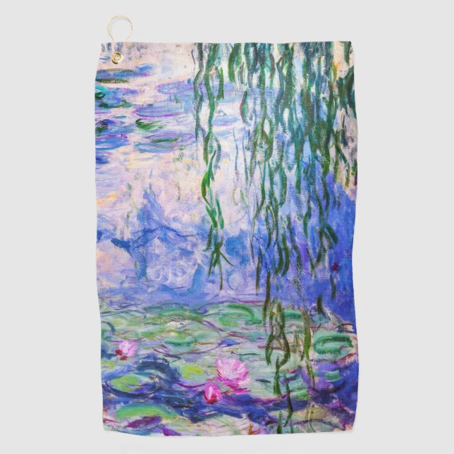 Claude Monet - Water Lilies / Nympheas 1919 Golf Towel (Front)