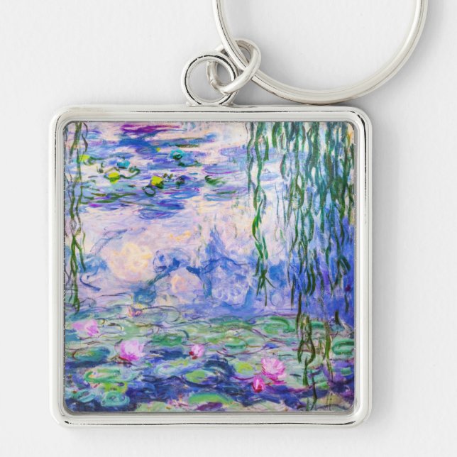 Claude Monet - Water Lilies / Nympheas 1919 Key Ring (Front)