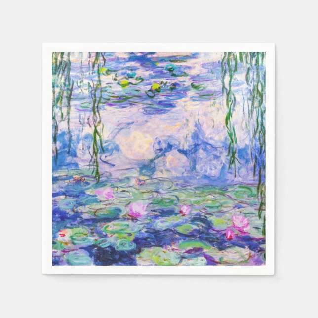 Claude Monet - Water Lilies / Nympheas 1919 Napkin (Front)