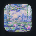 Claude Monet - Water Lilies / Nympheas 1919 Paper Plate<br><div class="desc">Water Lilies / Nympheas (W.1852) - Claude Monet,  Oil on Canvas,  1916-1919</div>