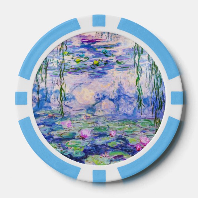 Claude Monet - Water Lilies / Nympheas 1919 Poker Chips (Front)