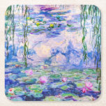 Claude Monet - Water Lilies / Nympheas 1919 Square Paper Coaster<br><div class="desc">Water Lilies / Nympheas (W.1852) - Claude Monet,  Oil on Canvas,  1916-1919</div>