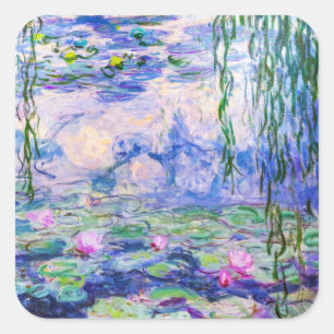 Claude Monet - Water Lilies / Nympheas 1919 Square Sticker