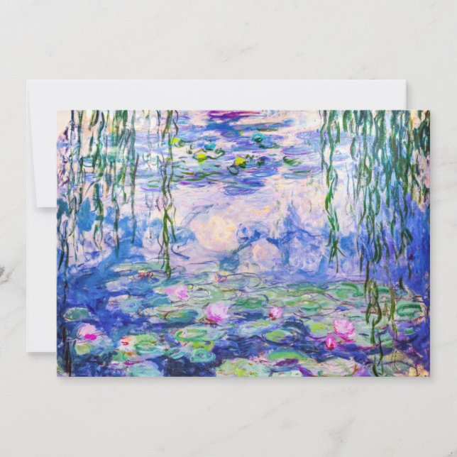 Claude Monet - Water Lilies / Nympheas 1919 Thank You Card (Front)
