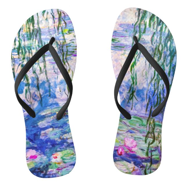 Claude Monet - Water Lilies / Nympheas 1919 Thongs (Footbed)