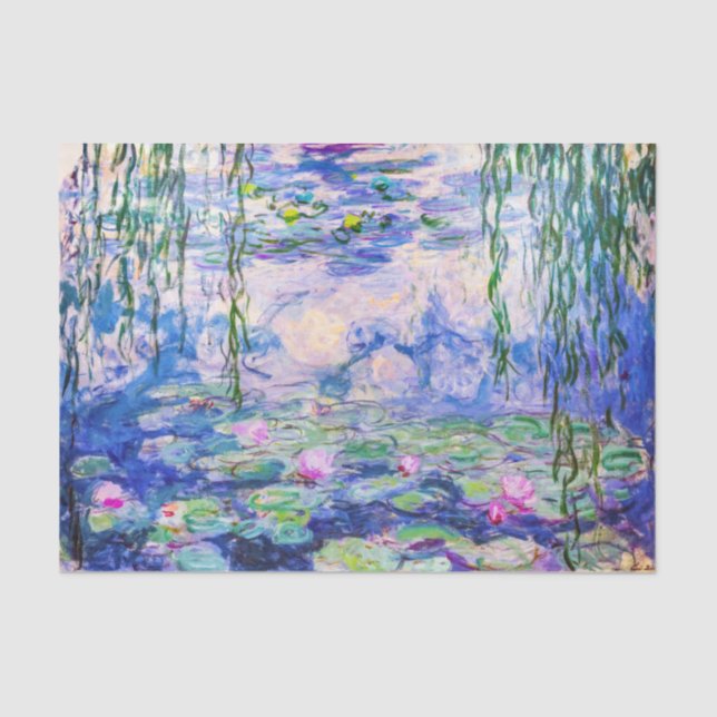 Claude Monet - Water Lilies / Nympheas 1919 Tissue Paper (Front)