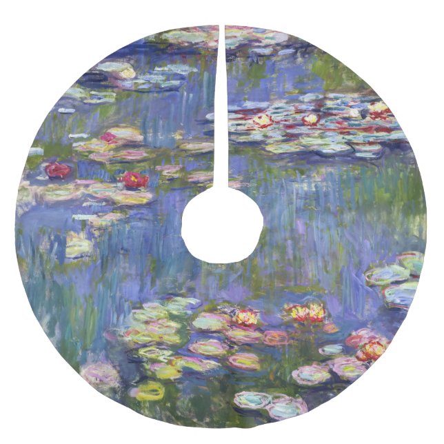 Claude Monet - Water Lilies / Nympheas Brushed Polyester Tree Skirt (Front)