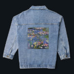 Claude Monet - Water Lilies / Nympheas Denim Jacket<br><div class="desc">Water Lilies / Nympheas - Claude Monet,  1916</div>