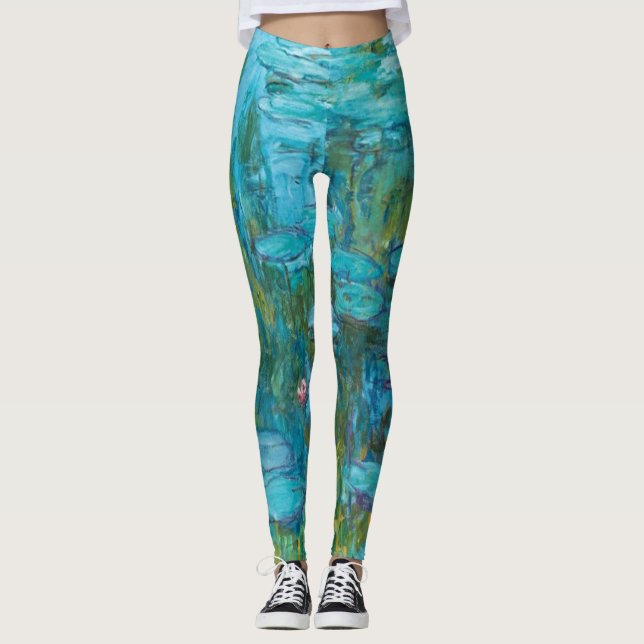 Claude Monet Water Lilies Nymphéas GalleryHD Leggings (Front)