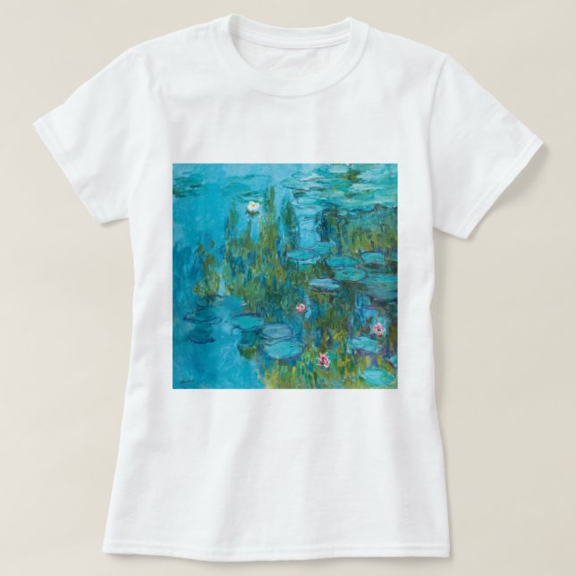 Claude Monet Water Lilies Nymphéas GalleryHD T-Shirt (Design Front)
