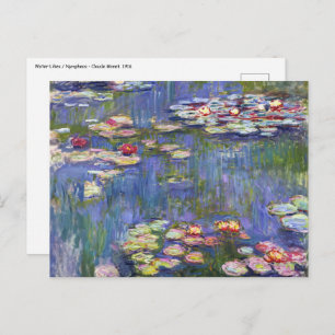 Claude Monet - Water Lilies / Nympheas Postcard