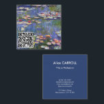 Claude Monet - Water Lilies / Nympheas - QR Code Square Business Card<br><div class="desc">Water Lilies / Nympheas - Claude Monet,  1916</div>