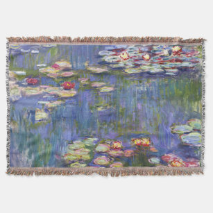 Claude Monet - Water Lilies / Nympheas Throw Blanket
