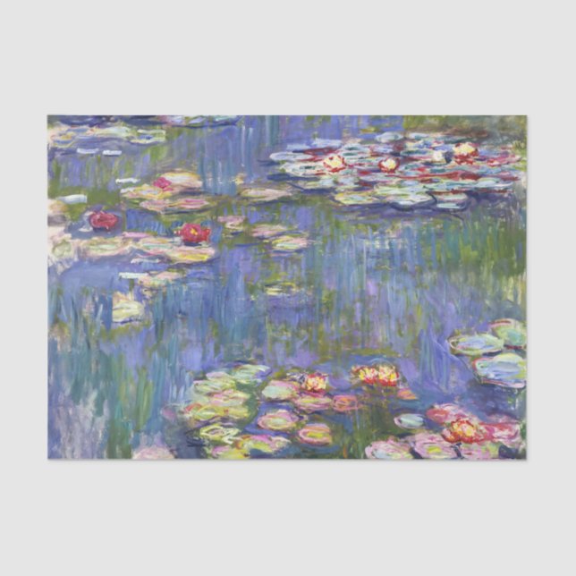 Claude Monet - Water Lilies / Nympheas Tissue Paper (Front)