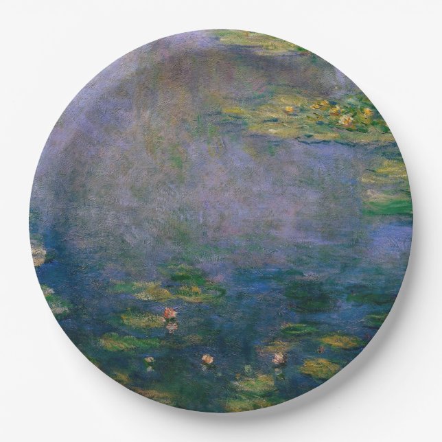 Claude Monet - Water Lilies Paper Plate (Front)
