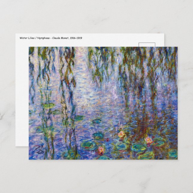 Claude Monet - Water Lilies Postcard (Front/Back)