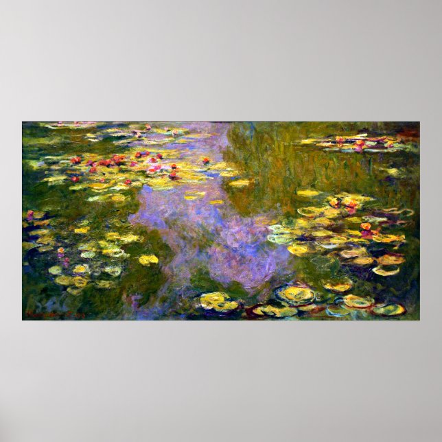 Claude Monet: Water Lilies Poster (Front)