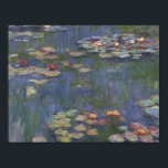 Claude Monet - Water Lilies Poster<br><div class="desc">Water Lilies by Claude Monet, 1916. Claude Monet was a founder of French Impressionist painting, and the most consistent and prolific practitioner of the movement's philosophy of expressing one's perceptions before nature, especially as applied to plein-air landscape painting. The term "Impressionism" is derived from the title of his painting Impression,...</div>