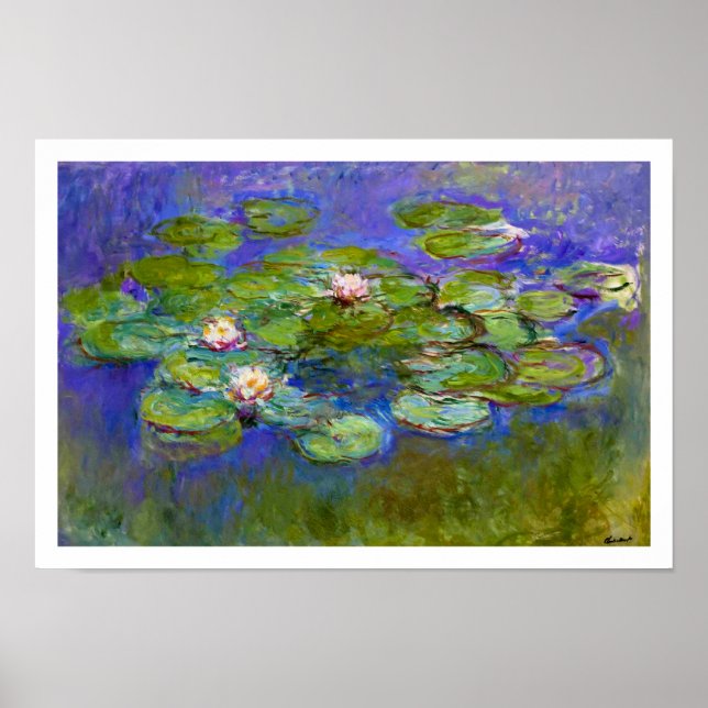 Claude Monet - Water Lilies Poster (Front)