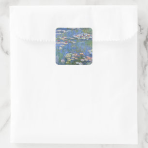 Claude Monet // Water Lilies Square Sticker